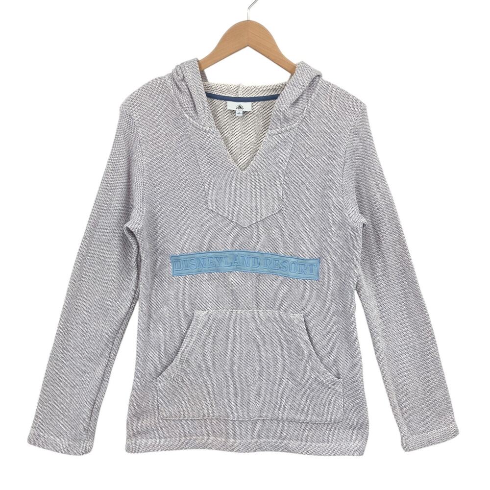 Disney Disneyland Resort Hoodie Small Womens Gray Knit Baja Poncho Pullover